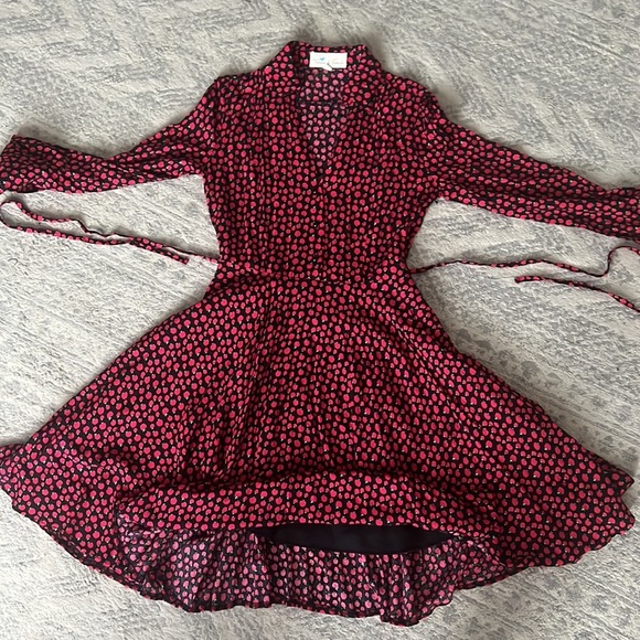 Tatiana & Natouchi Apple Print A-Line Circle Midi Dress XS - Picture 3 of 16